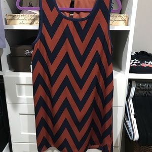 Mini chevron dress